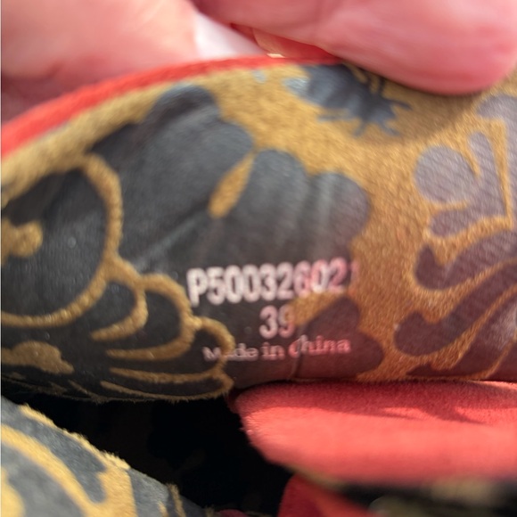 Fly London Women's Red Suede Yama Ankle Boots Y2K - Size US 9 - Picture 5 of 10